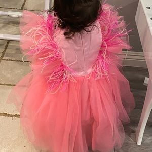 Bright Pink Flamingo Tulle Dress- Baby